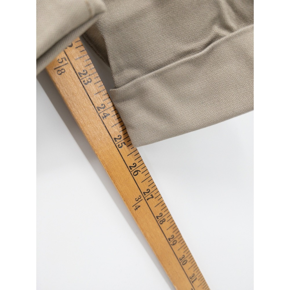 O.N.S Normcore Chino Cropped Pants Mens 31 Khaki Tan Pleated Stretch Cotton NWT - Picture 7 of 8